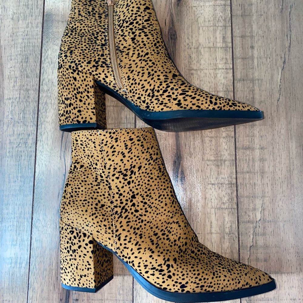 leopard print booties